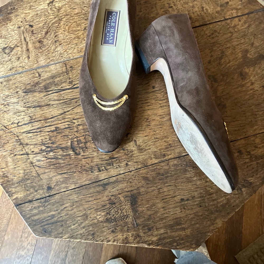 Cole Haan Brown Suede Flats
